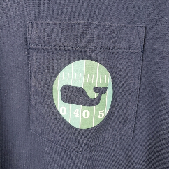 Vineyard Vines Every Tailgate Should Feel This Good Long Sleeve Tee Men's Medium - Picture 4 of 9